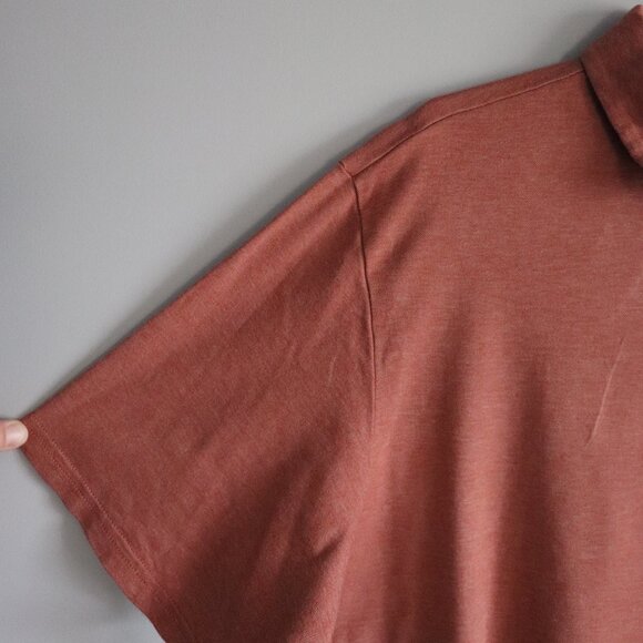 Joseph Abboud Mens Pink Sz XL Buttoned Polo Short Sleeve Collared Pullover Top - Picture 3 of 10